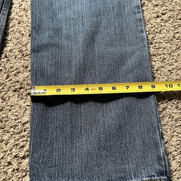 Levi's Signature S61 Relaxed Straight Leg Jeans Men's 36x30 Blue Distressed - Picture 5 of 9